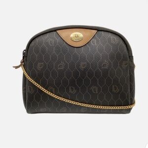 Christian Dior honeycomb shoulder bag — gold chain